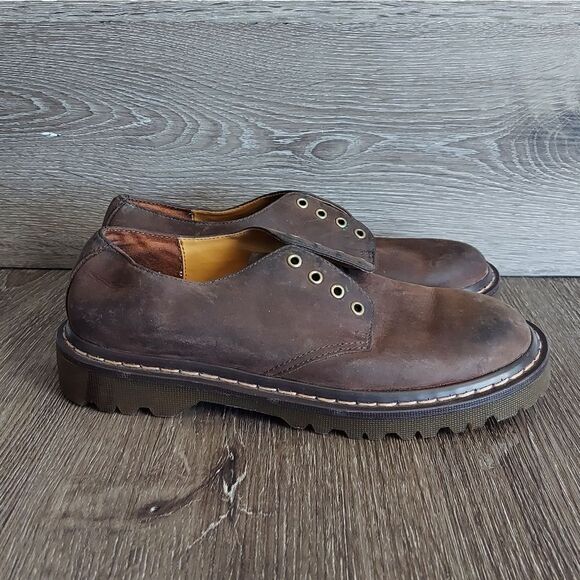 Arizona Jean Co Vintage Brown Leather Oxfords Size 7 - Picture 1 of 10